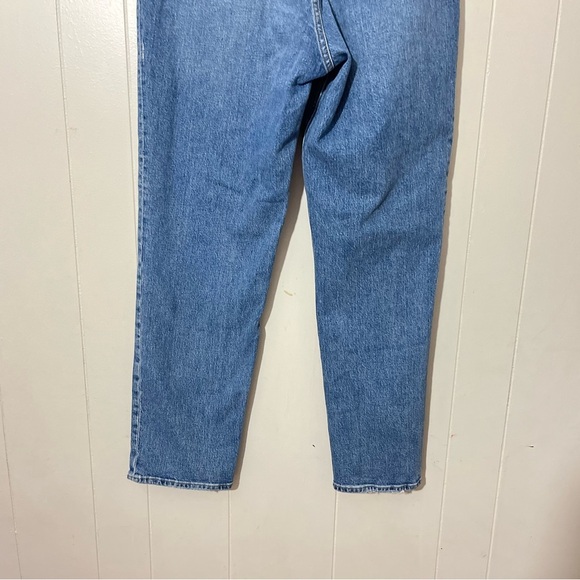 Abercrombie Fitch Jeans The'90s Slim Straight Ultra High Rise Criss Cross SZ 32 - Picture 8 of 9